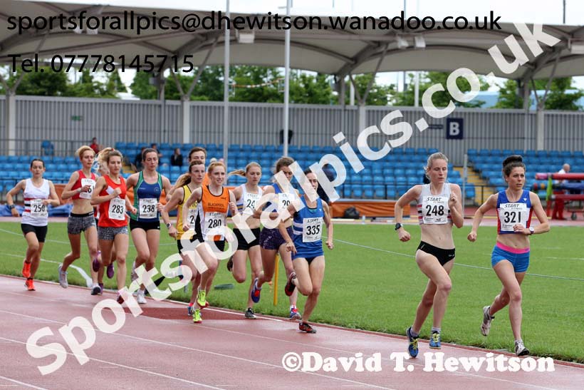 Senior womens 5000 metres, Northern Championships, Sport City, Manchester. Photo: David T. Hewitson/Sports for All Pics